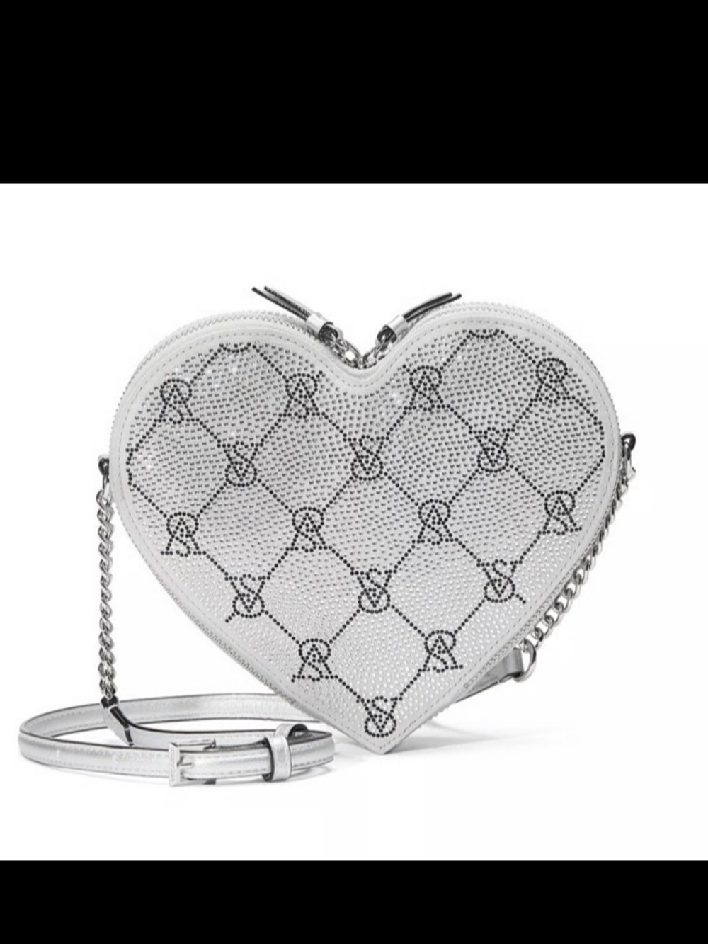 ✨Victoria’s Secret bling heart-shaped crossbody bag purse pocketbook NWT
